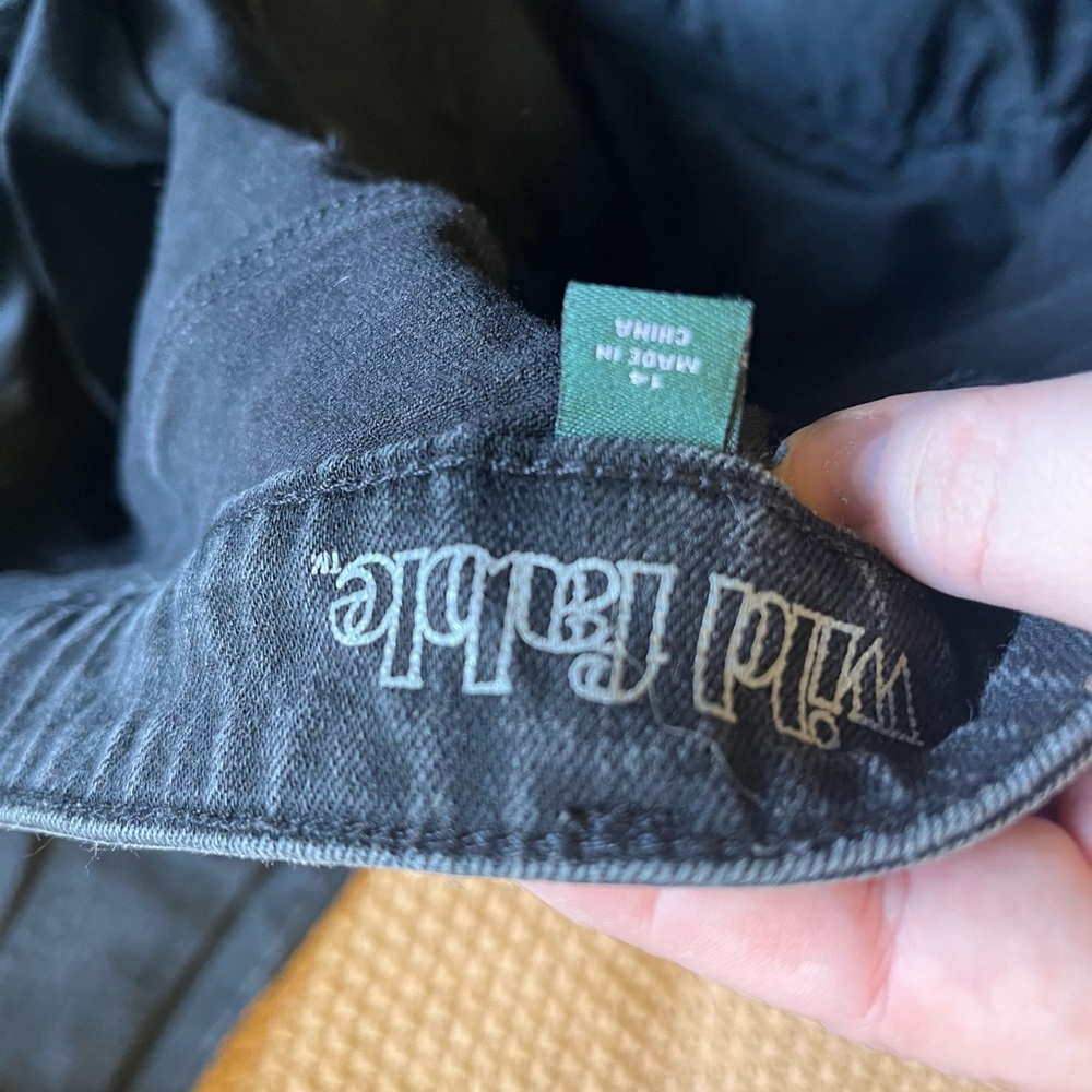 Wild Fable High Rise Black Distressed Skinny Jeans